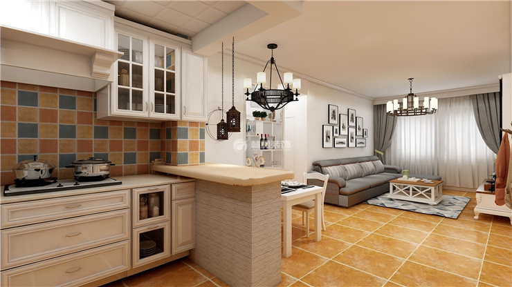 美式風(fēng)格裝修客廳效果圖 美式風(fēng)格裝修客廳效果圖