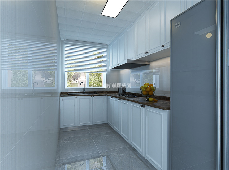 美好奉璽臺(tái)108平現(xiàn)代簡(jiǎn)約風(fēng)格廚房裝修效果圖