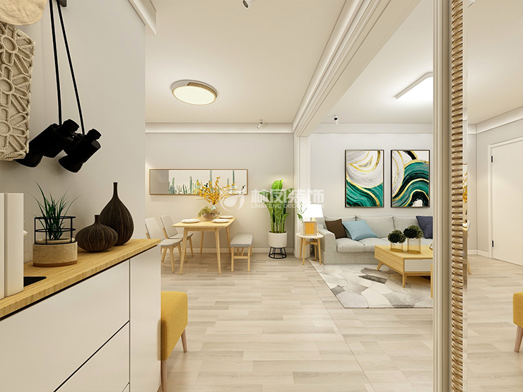 世代公園里61平現(xiàn)代風格玄關(guān)裝修案例