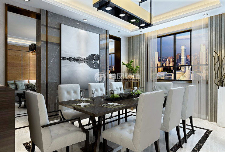 金地長(zhǎng)青灣-178平-港式風(fēng)格-餐廳.jpg