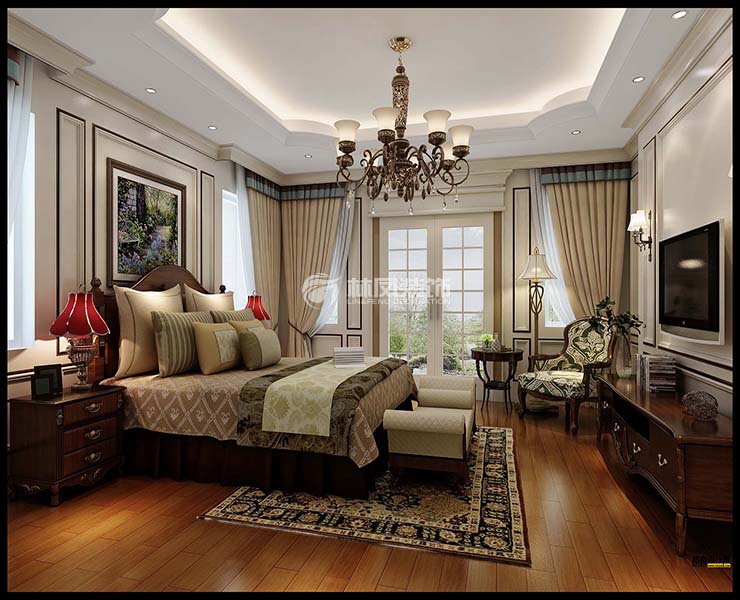 北國(guó)奧林匹克花園-160平-美式風(fēng)格-主臥.jpg