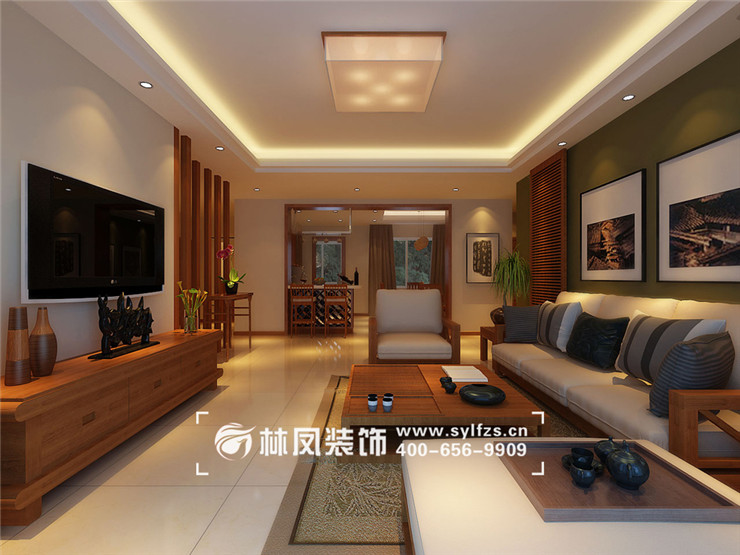 羅佳-遠洋和平府現(xiàn)代中式 220㎡-客廳1.jpg