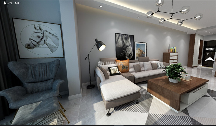 華潤(rùn)二十四城-94平-現(xiàn)代風(fēng)格-客廳1.jpg
