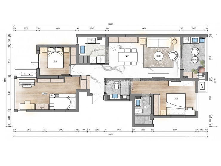 遠洋大河宸章-130平 -現(xiàn)代風格-戶型圖.jpg