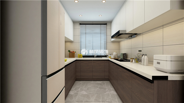 萬(wàn)科翡翠書院-140平-現(xiàn)代輕奢風(fēng)格-廚房.jpg