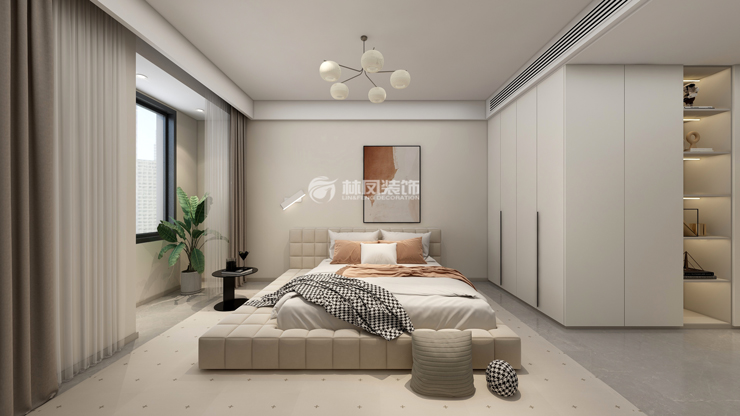 華潤時(shí)代之城-142平-現(xiàn)代奶油風(fēng)格-次臥.jpg