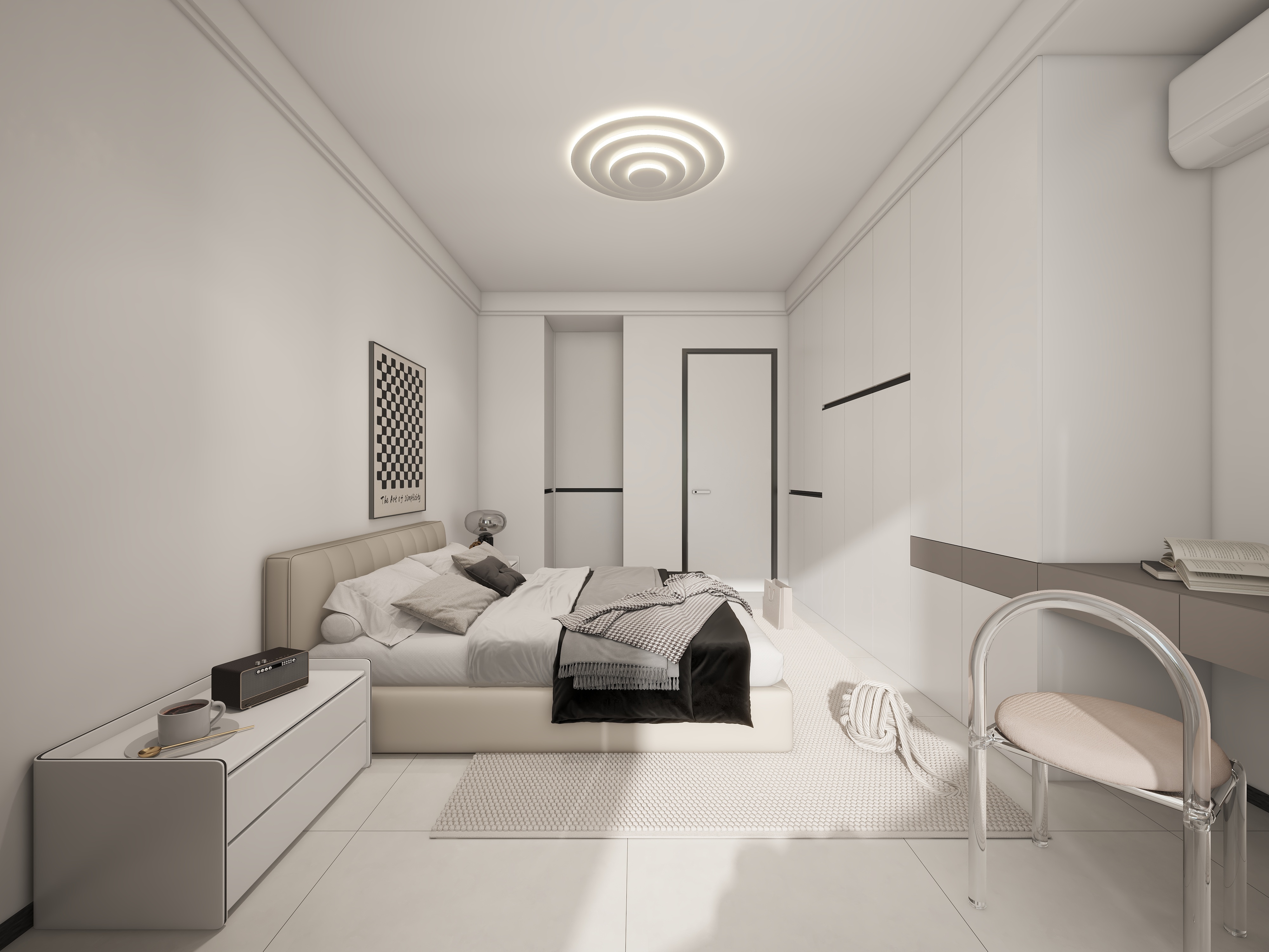 格林生活坊95㎡ 現(xiàn)代風(fēng)格 主臥.jpg