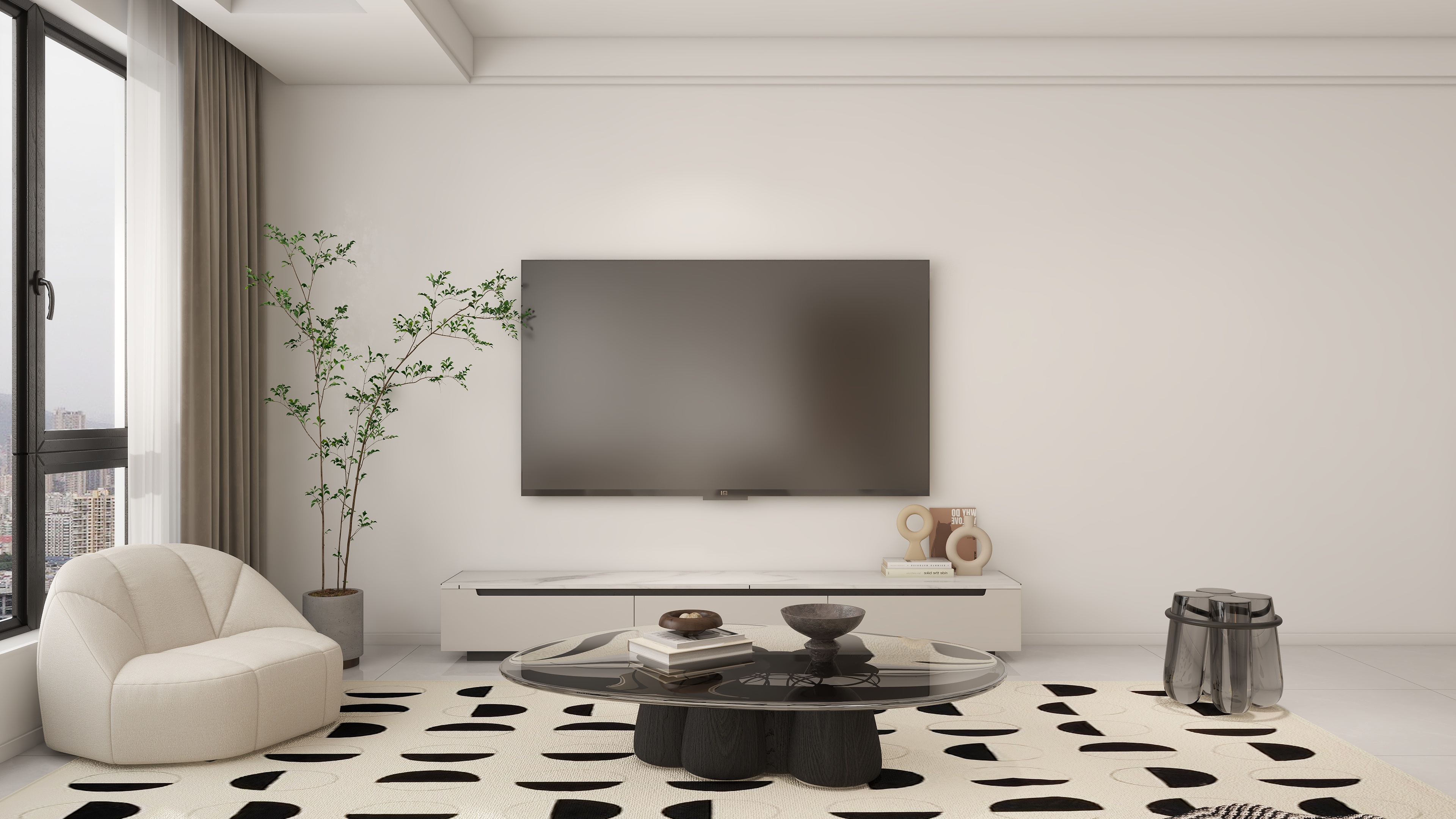 保利茉莉公館115㎡現(xiàn)代風(fēng)格-客廳1 .jpg