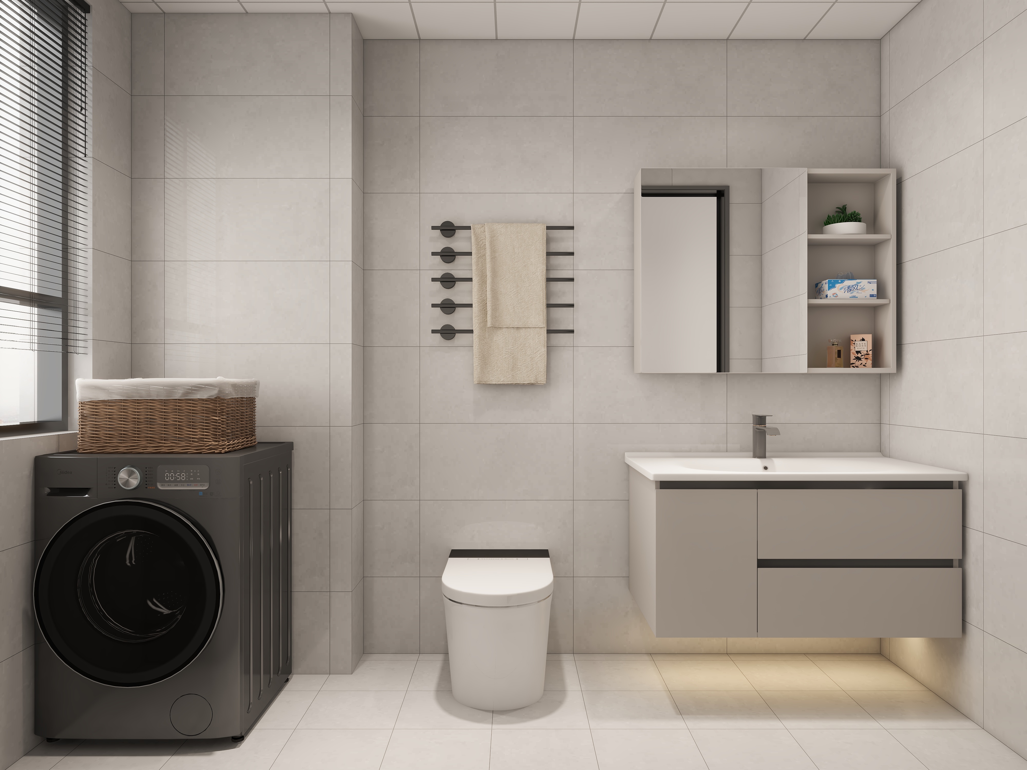 保利茉莉公館115㎡現(xiàn)代風(fēng)格-衛(wèi)生間 .jpg