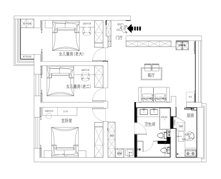泊岸華庭-100平-現(xiàn)代風格-戶型圖 .jpg